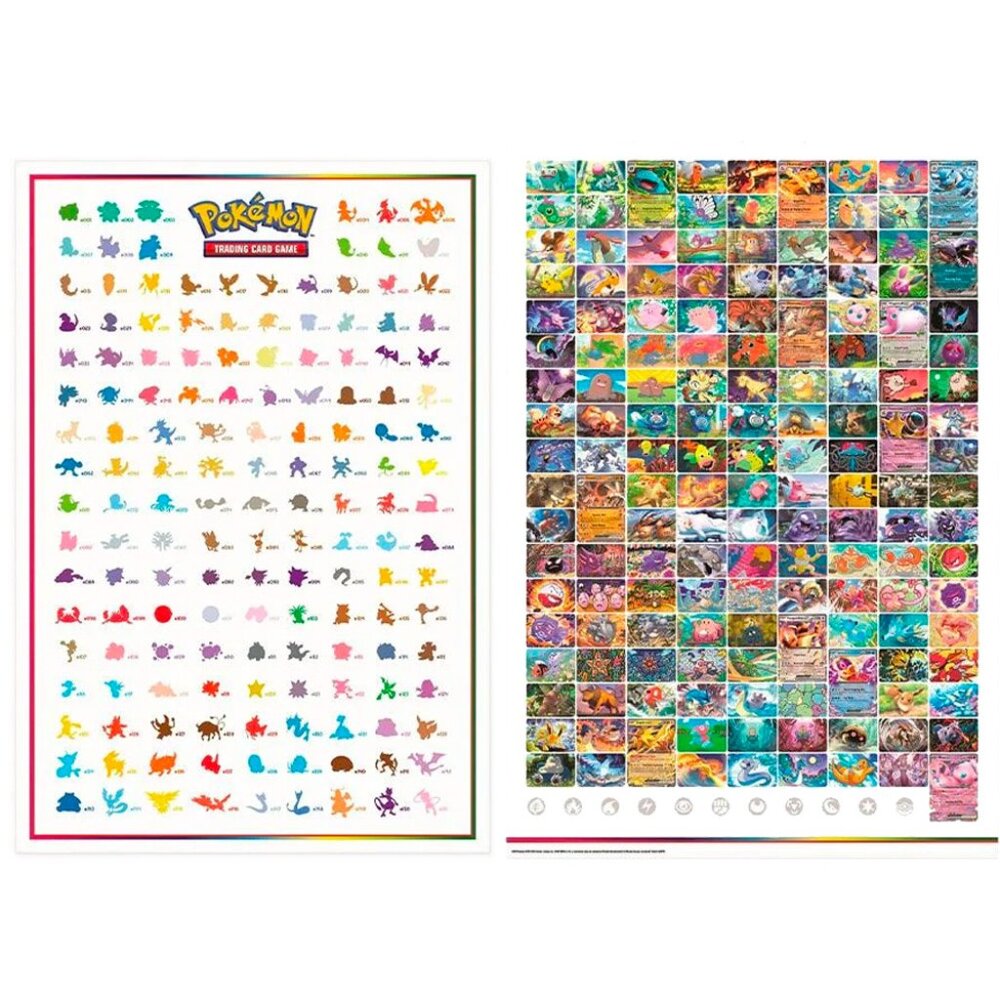 Pokemon 151 Official Poster with all the original 151 pokemon!